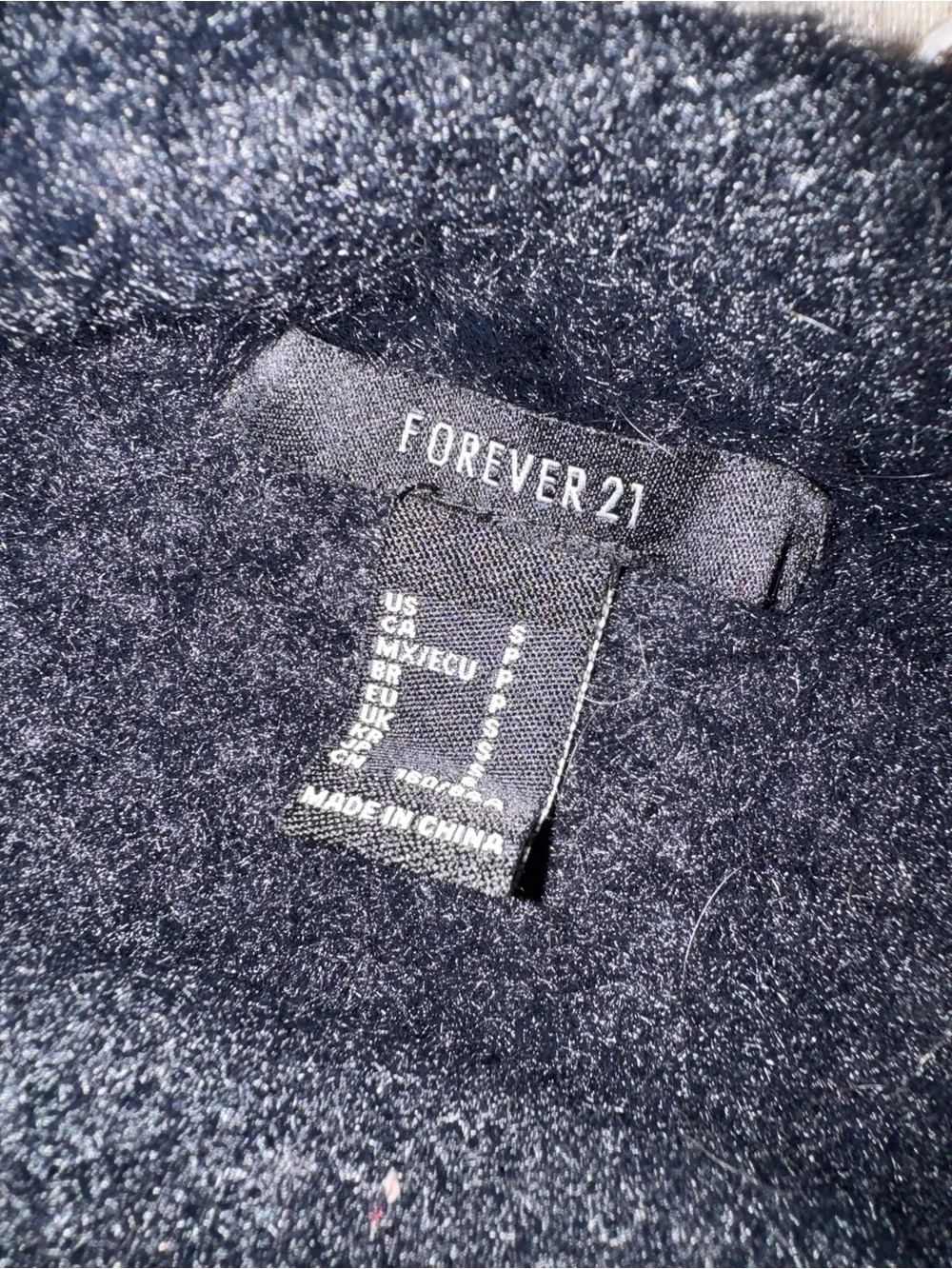 Forever 21 Black Faux Fur Neck Warmer